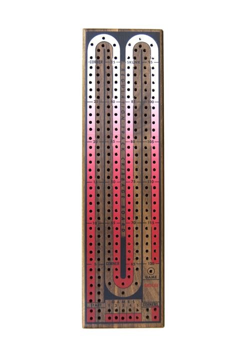 Modern Metal Cribbage Board Template