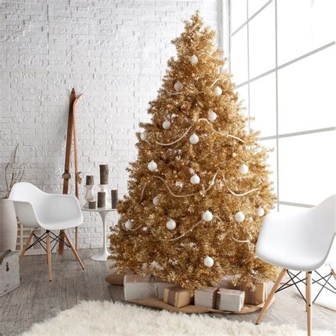 Modern Monochromatic Christmas Tree Decorating Ideas