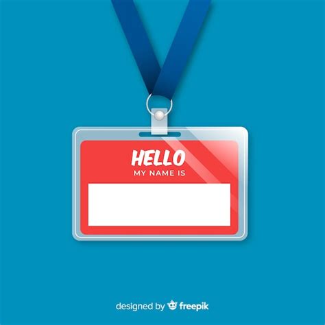 Modern Name Tag Template