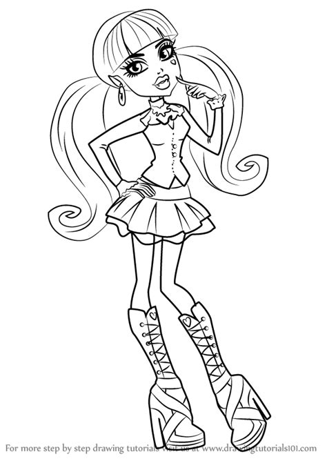 Monster High Characters Drawing Templates