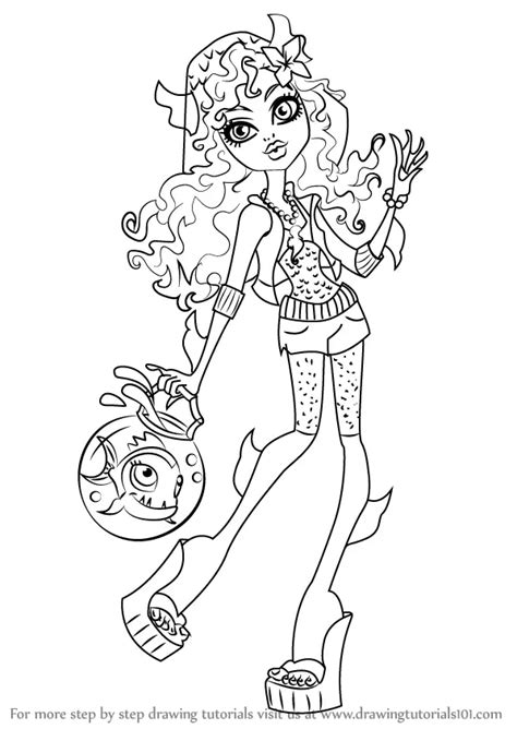 Monster High Lagoona Blue Drawing Template