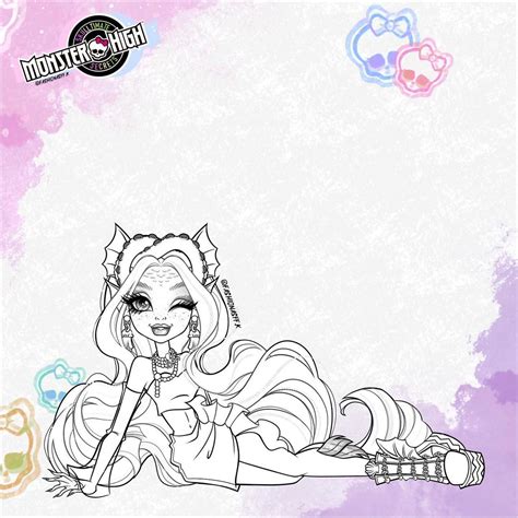 Monster High quote coloring page