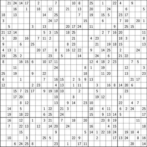 A sample Monster Sudoku puzzle