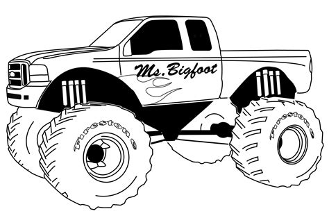 5 Monster Truck Printables for Kids