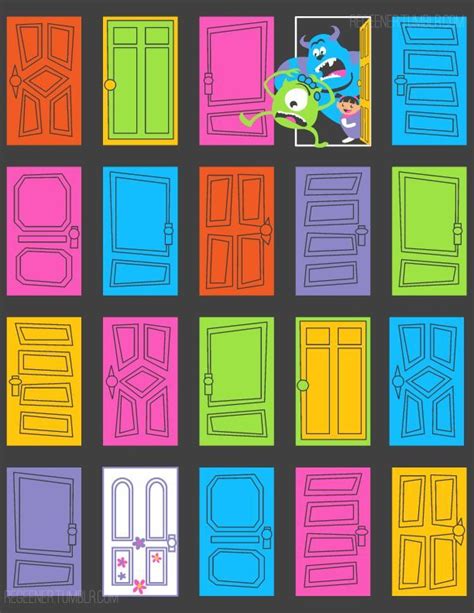 Monsters Inc Door Template 10