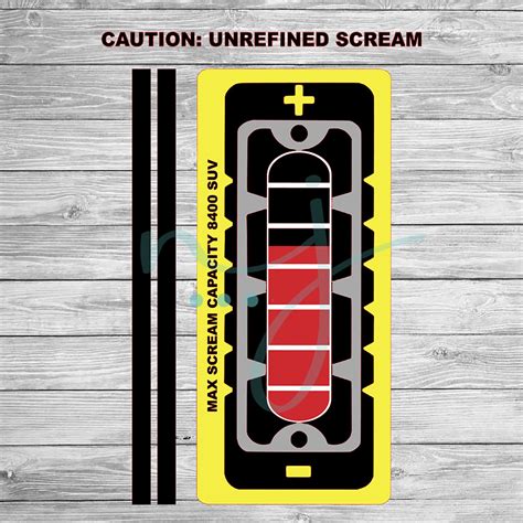 Monsters Inc Scream Canister Printable Design