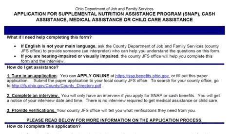 Montgomery County Ohio food stamps community partner application