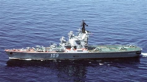 Moskva Class Helicopter Carrier in operation