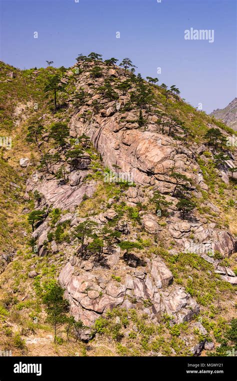 Hikers exploring the scenic trails of Mount Kumgang