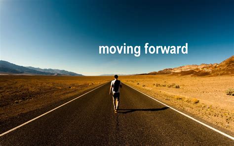 A person moving forward and putting the past behind them