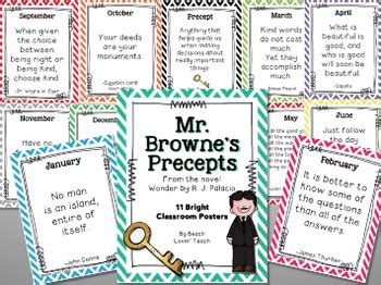 Mr. Browne's Precepts Poster