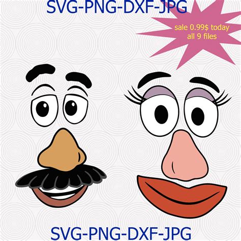 Mrs. Potato Head Face Printable