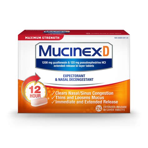 Mucinex Expectorant Properties