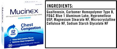 Mucinex Ingredients