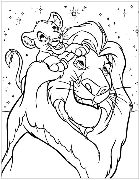 Mufasa Coloring Pages For Kids Free Printables