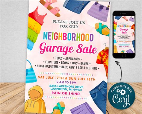 Multi-Item Yard Sale Template