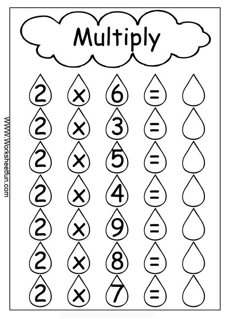 Multiplication worksheets for kids