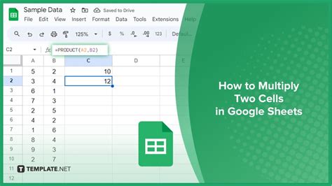 Multiplying Cells in Google Sheets Image 2