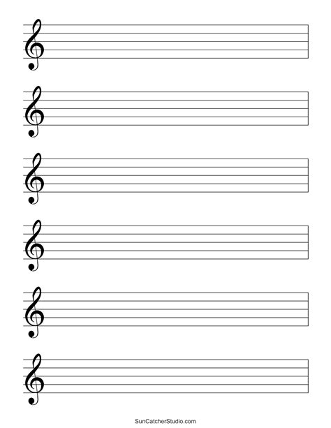 Music staff paper for kindergarten music education