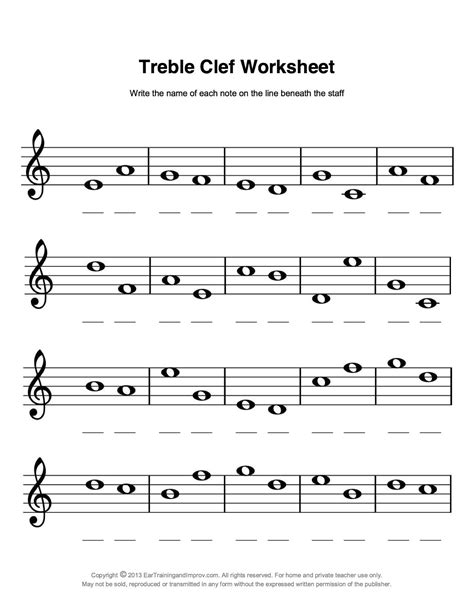 Music Theory Worksheets