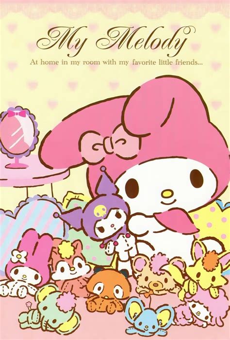 My Melody and Friends Coloring Page