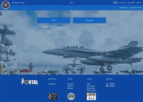 My Navy Portal Home Page