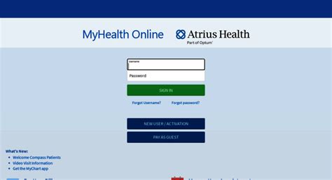 MyHealth Atrius Features