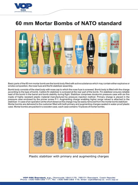 NATO 60mm Mortar Ammunition