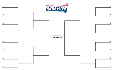 NBA Playoff Bracket Template Example 10