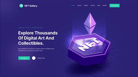 NFT Mint Website Template Example 6