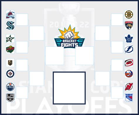 NHL Playoff Bracket Template