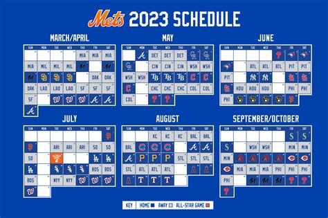 NY Mets Printable Schedule