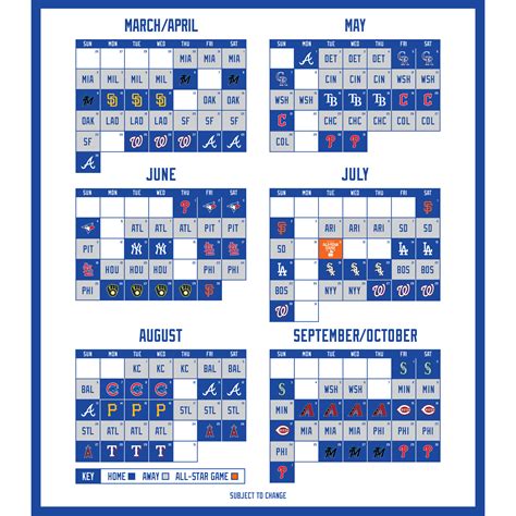 NY Mets Printable Schedule Download