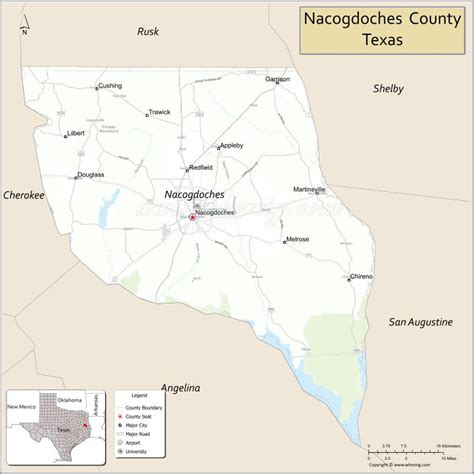 Nacogdoches Texas Map