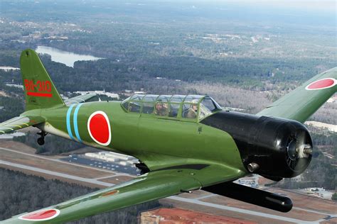 Nakajima B5N2 Kate Torpedo Bomber taking off from an airfield