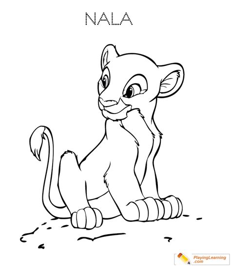 Nala Coloring Pages For Kids Free Printables