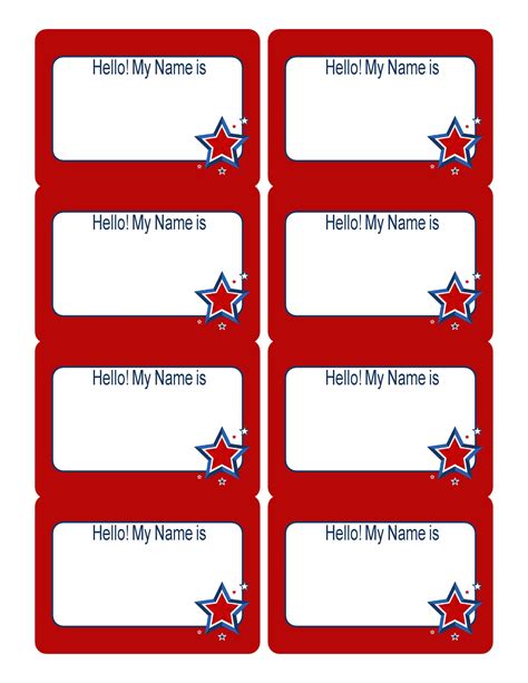 Name Tags Templates