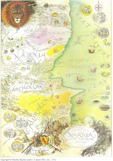 Narnia Map Printable Template 1