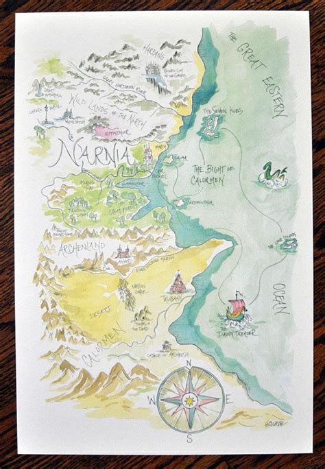 Narnia Map Printable Template 2