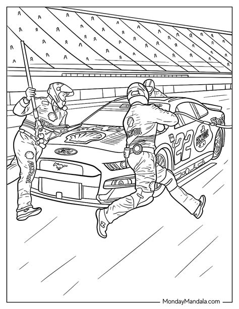 Nascar Car Coloring Page