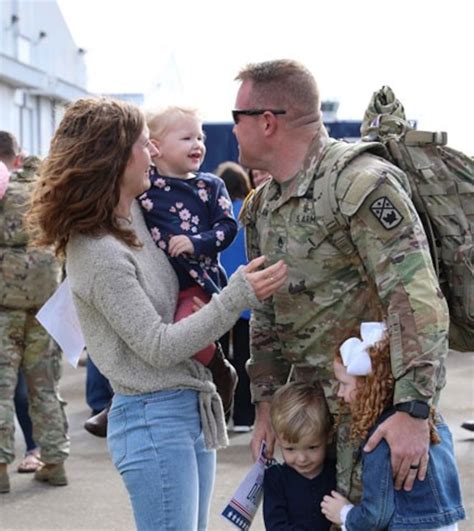 National Guard soldiers deploying to a combat zone