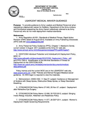 National Guard Medical Waivers and Appeals