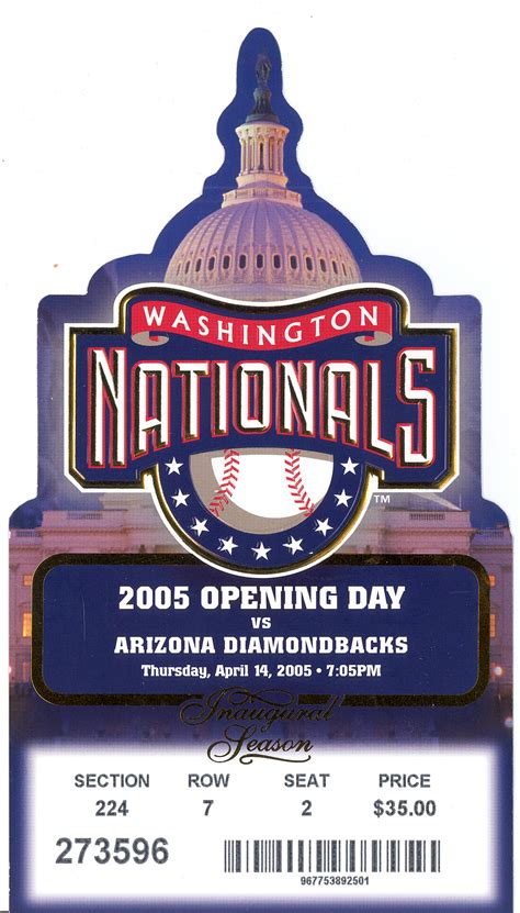 Nationals Ticket Information