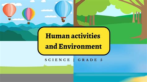 A graphic illustrating the impact of human activity on the natural world