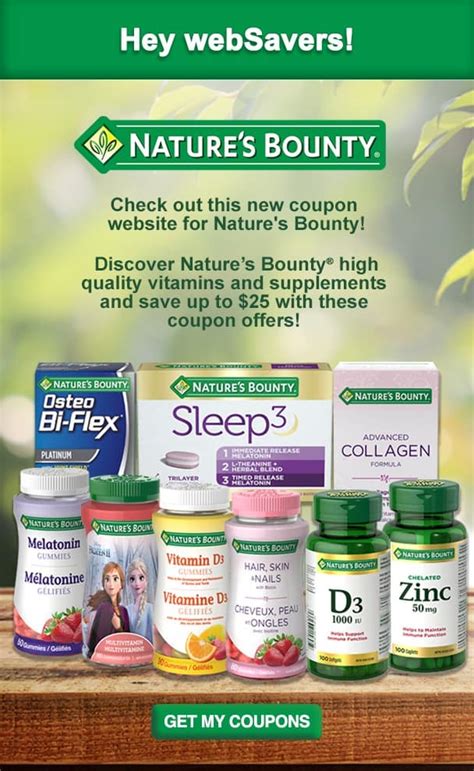 Nature's Bounty Multivitamin Coupon