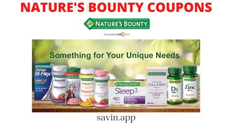 Nature's Bounty Printable Coupon