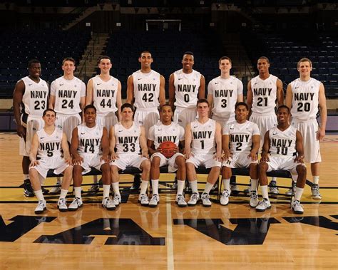 Navy Basketball Team in Action