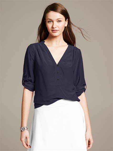 Navy Blue Blouse for Different Occasions