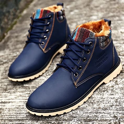 Navy Blue Boots for Men