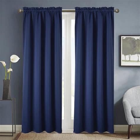 Navy Blue Curtains For Home Office